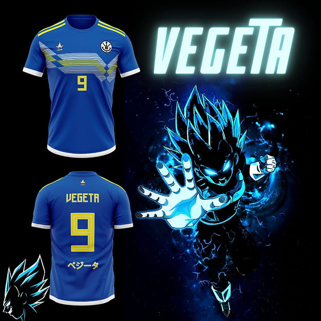 Vegeta SSJ Blå Fotbollströja - Dragon Ball Z™